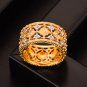 Anniversary Hollow Carved 925 Sterling Silver Ring