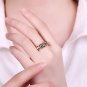 Simple Irregular Wave 925 Sterling Silver Adjustable Ring
