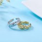 Simple Irregular Wave 925 Sterling Silver Adjustable Ring