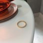 Yellow Gold Twisted 925 Sterling Silver Adjustable Ring