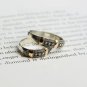 Silver Joint 925 Sterling Silver Promise Ring/Men Couples