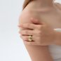 Extra Large Simple Twill Pattern 999 Sterling Silver Wide Ring