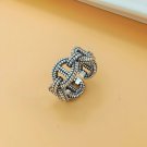 Men Vintage Pig Nose Chain 925 Sterling Silver Adjustable Ring