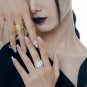 Fashion Irregular Folding Paper 925 Sterling Silver Adjustable Ring