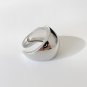 Fashion Classic Glossy Spherical Shape 925 Sterling Silver Adjustable Ring