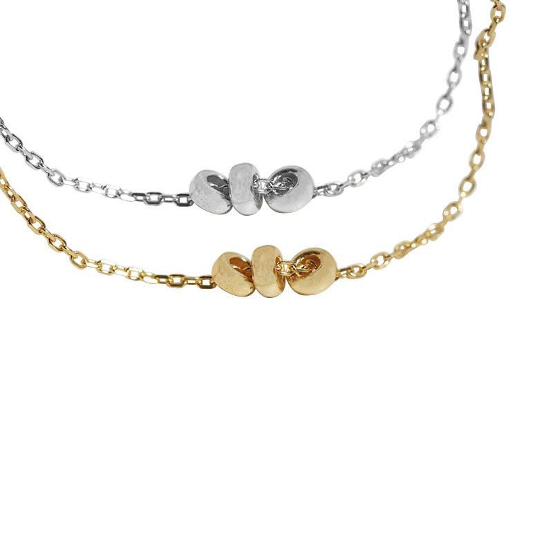 Fashion Three Circles 925 Sterling Silver Necklace