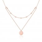Double Beads Constellation Round 925 Sterling Silver Necklace