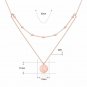 Double Beads Constellation Round 925 Sterling Silver Necklace