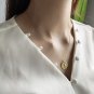 Holy Constellation Scorpio Relief 925 Sterling Silver Round Tag Necklace