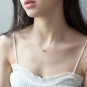 Simple Star Moon 925 Sterling Silver Necklace