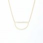 Semicircle 925 Sterling Silver Necklace