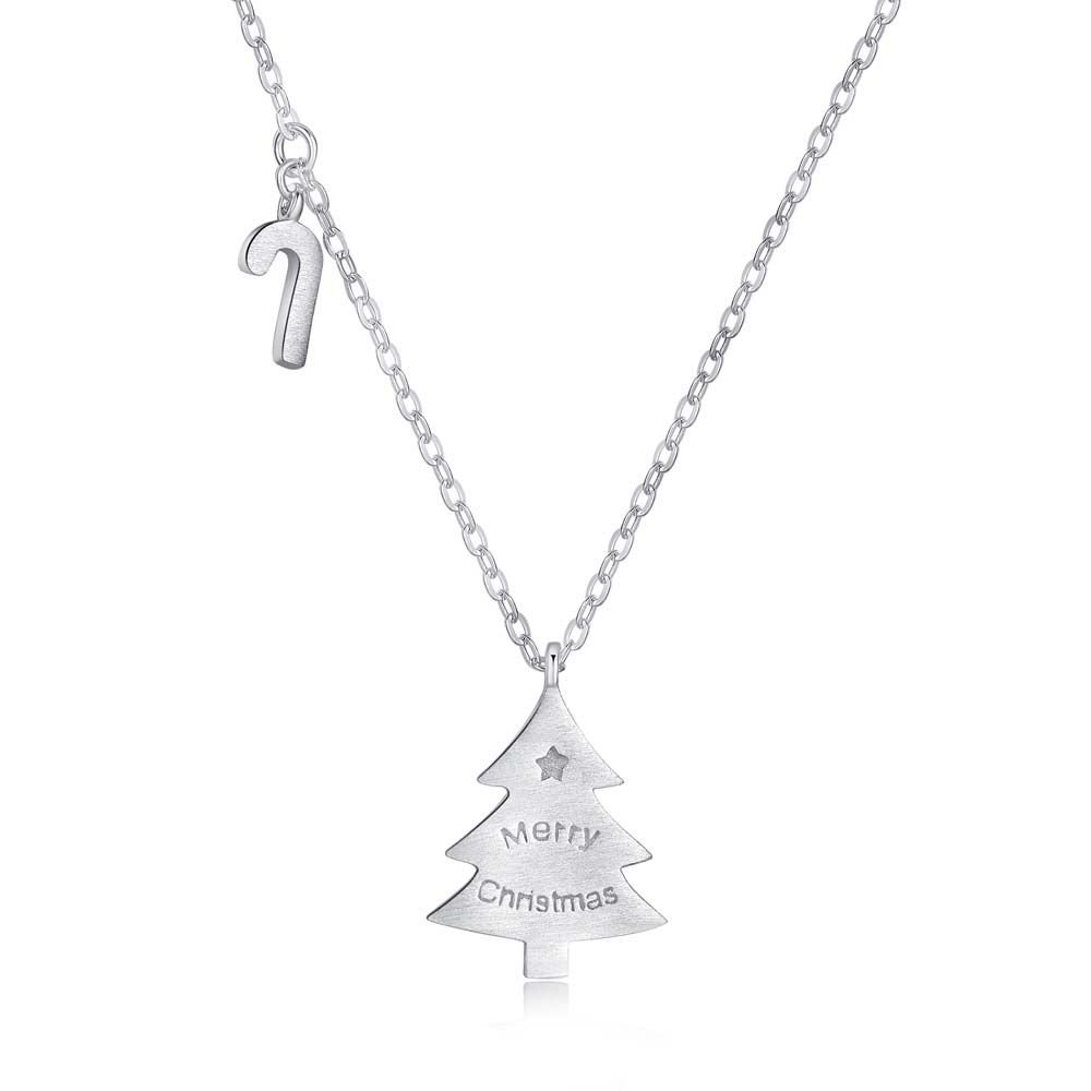 Christmas Tree 925 Sterling Silver Necklace