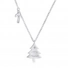Christmas Tree 925 Sterling Silver Necklace