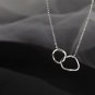 Geometry Hollow Square Link 925 Sterling Silver Necklace