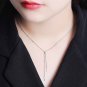 Tassels Cubes 925 Sterling Silver Dangling Necklace