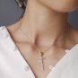 Women Beautiful Rose Flower Solid 925 Sterling Silver Necklace