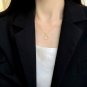CZ Geometry Circle 925 Sterling Silver Necklace