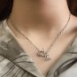 Office OT Shape CZ 925 Sterling Silver Necklace