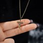 Gift Colorful CZ Crossa 925 Sterling Silver Necklace