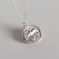 Round Flower Bee Elephant Infinite 925 Sterling Silver Pendant