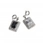 Elegant Geometry Rectangle CZ 925 Sterling Silver Necklace