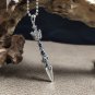 Chinese Traditional Weapon 925 Sterling Silver Vintage Men DIY Pendant