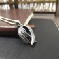 Vintage Men Devil Wings 925 Sterling Silver DIY Pendant