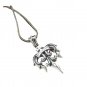 Vintage Men Cross Sword Letters 925 Sterling Silver DIY Pendant