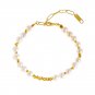 Girl Baroque Natural Pearls Irregular Silver 925 Sterling Bracelet