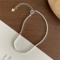 Girl Micro Setting CZ Lines 925 Sterling Silver Anklet