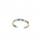 Men Green Eye Tiger Animal 925 Sterling Silver Open Bangle