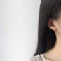 Shell Pearls Hollow Flower 925 Sterling Silver Stud Earrings