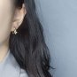 Fashion Irregular Shell Pearl 925 Sterling Silver Hoop Earrings