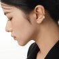 Oval Natural Pearls 925 Sterling Silver Twisted Non-Pierced Earring(Single)