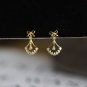 Cubic Zirconia Bowknot 925 Sterling Silver Dangling Earrings