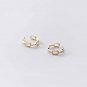 Hollow Circle CZ 925 Sterling Silver Non-Pierced Earrings
