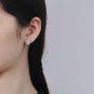 Geometry Square CZ 925 Sterling Silver Stud Earrings