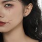 Halloween Holiday Magic Hat Ghost CZ 925 Sterling Silver Stud Earrings