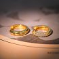Simple Irregular Micro Setting CZ Holes 925 Sterling Silver Hoop Earrings
