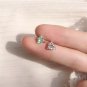 Geometry CZ Triangle 925 Sterling Silver Stud Earrings