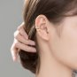 C Shape 925 Sterling Silver Non-Pierced Earrings