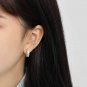 Circle 925 Sterling Silver Hoop Earrings