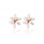 Flowers 925 Sterling Silver Stud Earrings