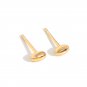 Simple Beads 925 Sterling Silver Stud Earrings