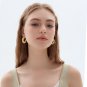 999 Sterling Silver Exaggerated Jewelry Bold Extra Large Statement Earrings