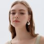 Irregular Pattern 999 Sterling Silver Large Statement Hoop Earrings (Pre-Sale)