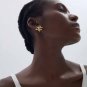 Casual Irregular Fireworks S999 Sterling Silver Luxury Stud Earrings
