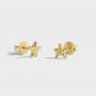 Cute Mini Beads Star 925 Sterling Silver Stud Earrings