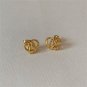 Simple Hollow Winding knot 925 Sterling Silver Stud Earrings