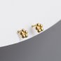 Cute Mini Hollow Plum Blossom Flower 925 Sterling Silver Sweet Earrings